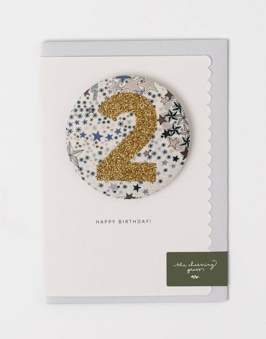 Birthday Badge Age 2 - Liberty Adelajda's Wish Fabric