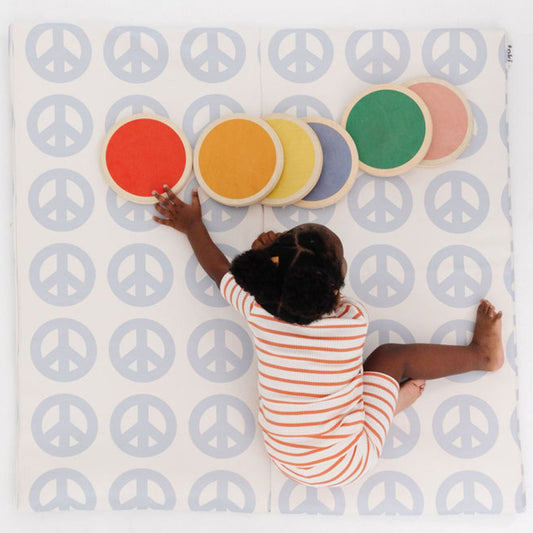 Toki Mats Peace Sign Vegan Leather Mat