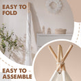 Load image into Gallery viewer, Tiny Land® Teepee Tent for Kids with Mat – Indoor Play Tent with Floor Mat