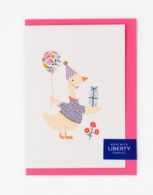 Liberty Goose Birthday Card - Wiltshire Bud