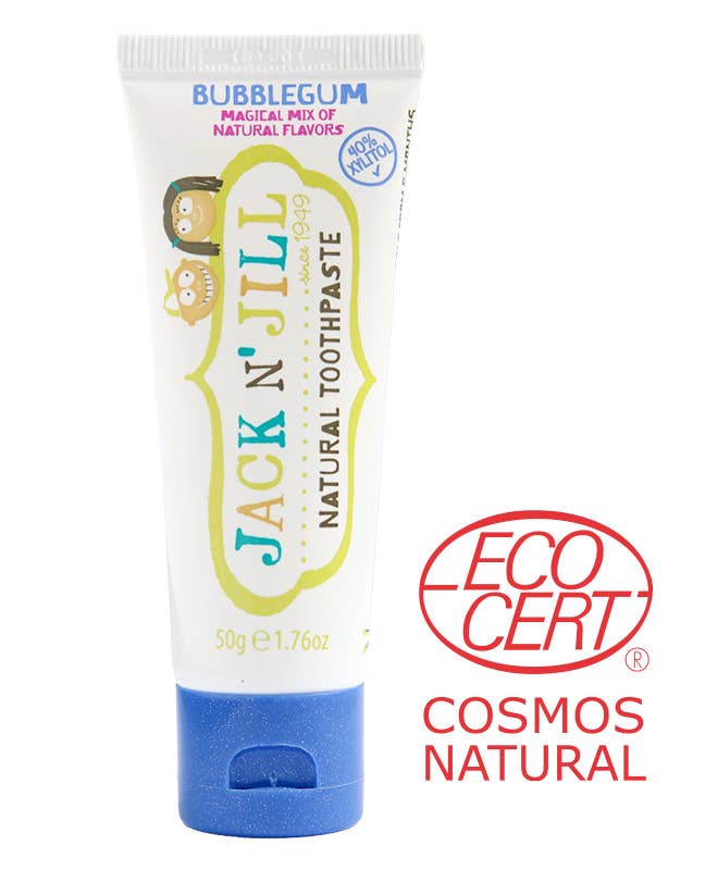 Jack N' Jill Natural Certified Kids Toothpaste Bubblegum