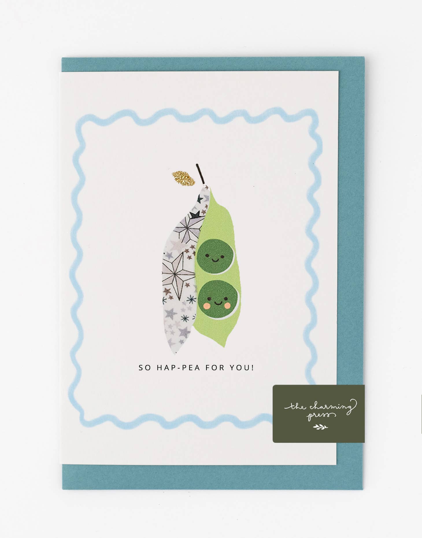 Peas in a Pod Card - Liberty Adelajda's Wish Fabric