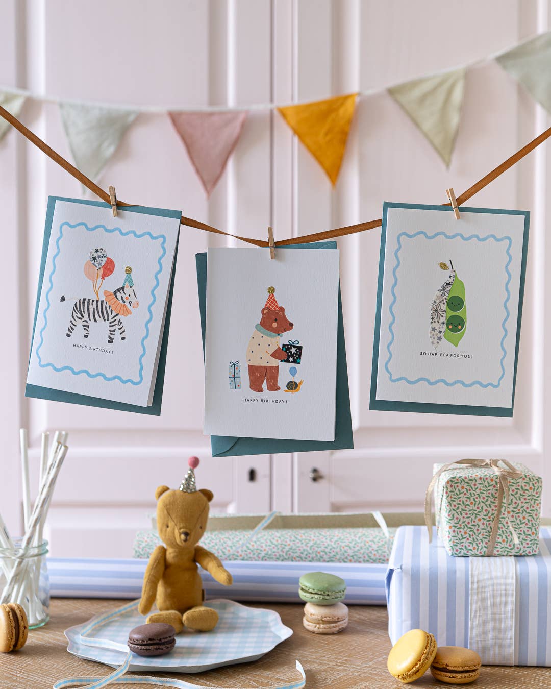 Peas in a Pod Card - Liberty Adelajda's Wish Fabric