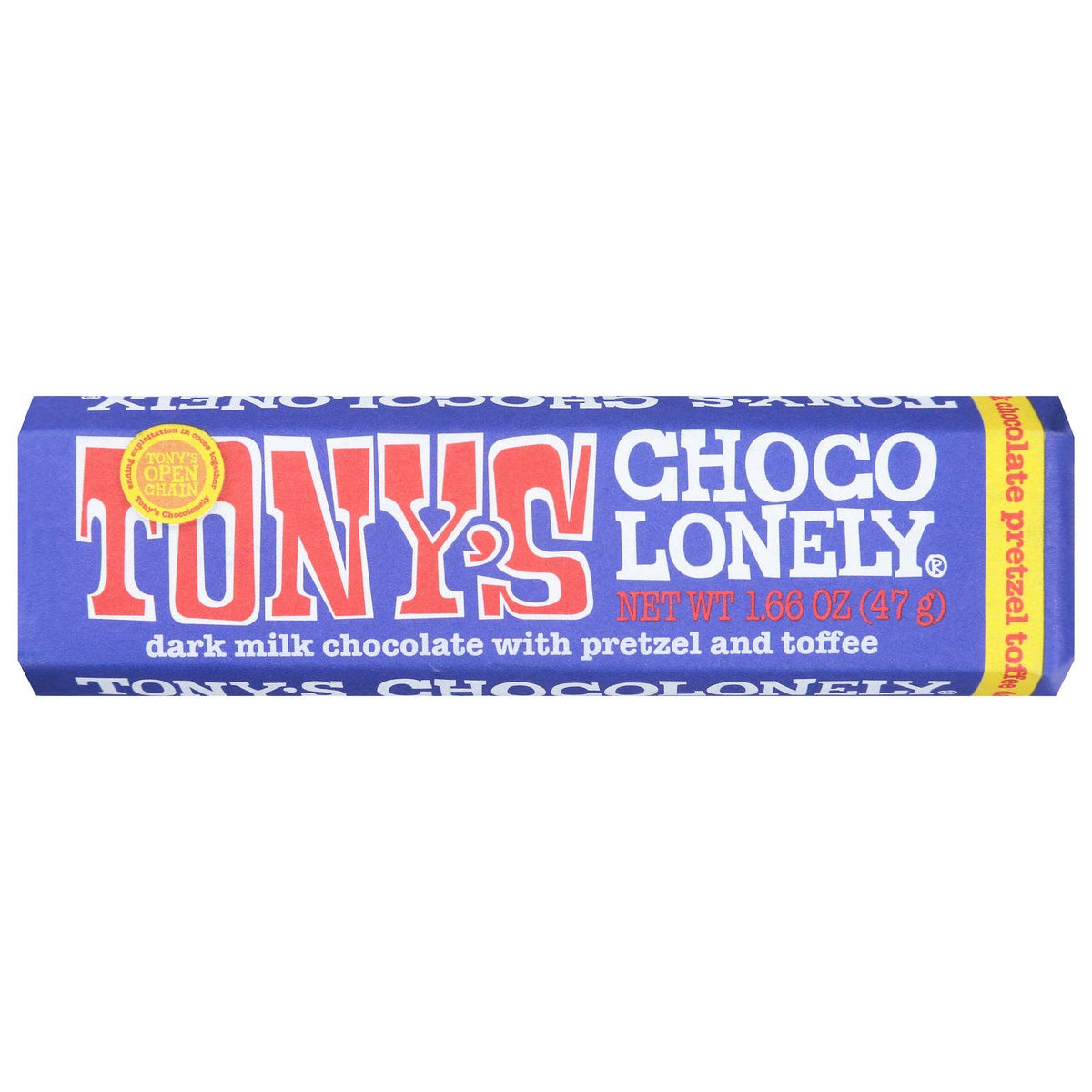 Tony's Dark Milk Choc Pretzel Toffee, Case of 20