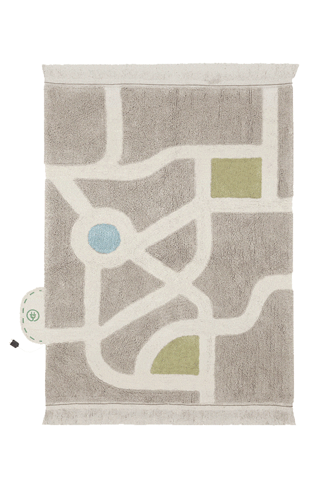 WASHABLE PLAY RUG ECOCITY 4' x 5' 7"