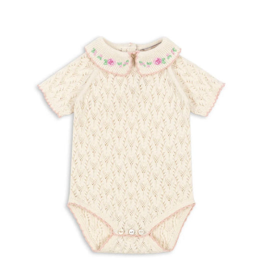 Rosier Bodystocking - Cream Off White (Baby Registry)
