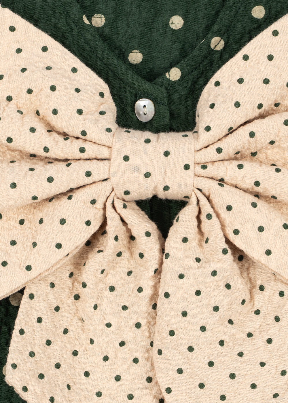 Elin LS Bow Dress GOTS - Dot Marseille
