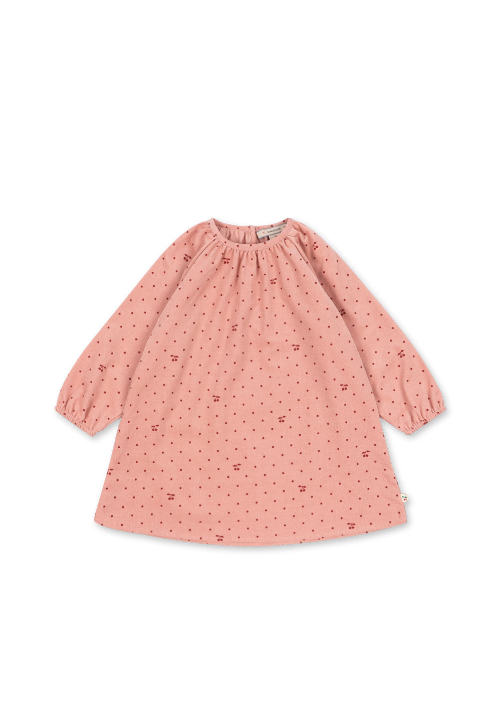 Marlo Dress GOTS - Cherry Dot Scarlet