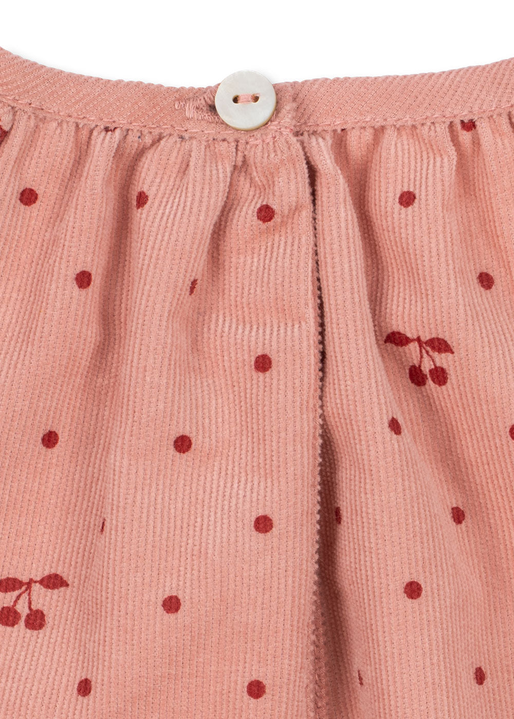 Marlo Dress GOTS - Cherry Dot Scarlet