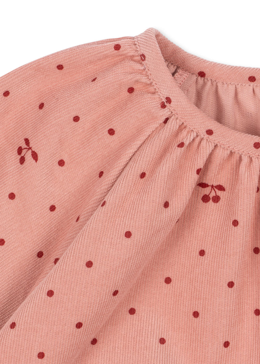 Marlo Dress GOTS - Cherry Dot Scarlet