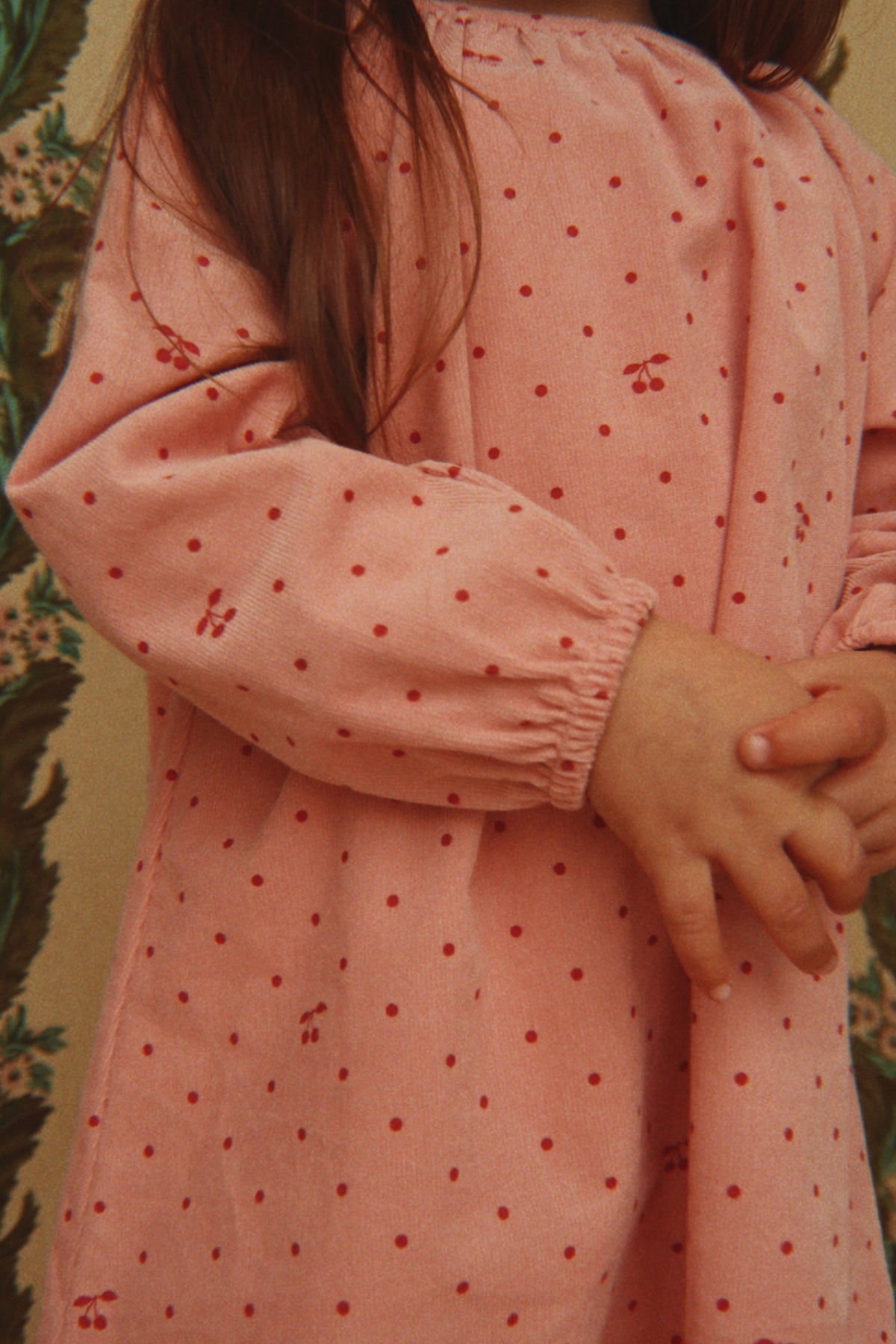 Marlo Dress GOTS - Cherry Dot Scarlet