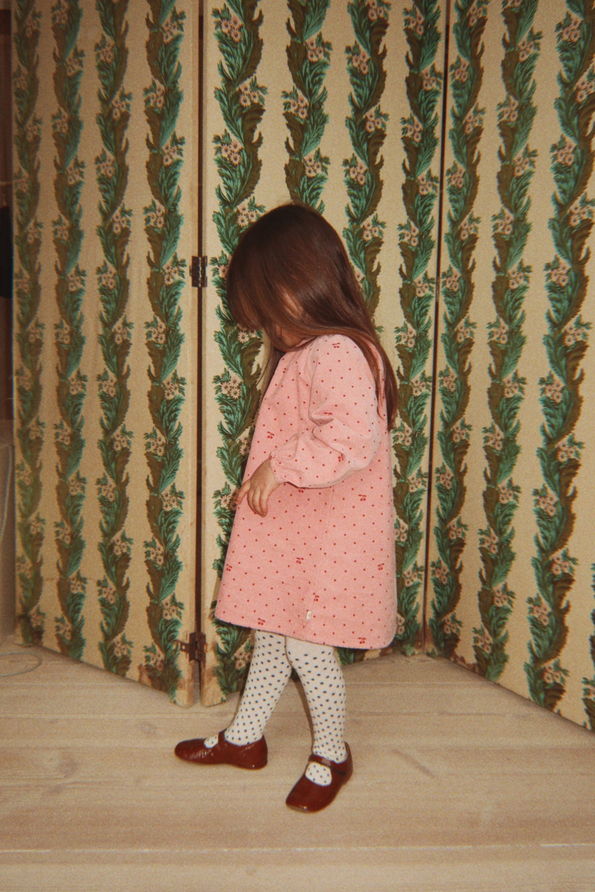 Marlo Dress GOTS - Cherry Dot Scarlet