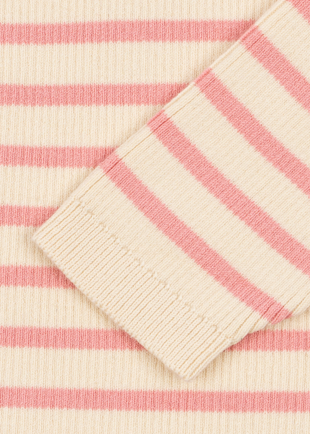 Buma Knit Sweater GOTS - Peony Butter Stripe