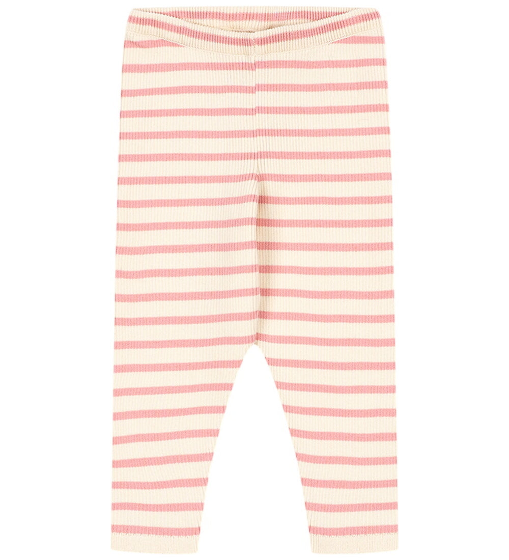 Buma Leggins GOTS - Peony Butter Stripe