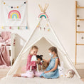 Load image into Gallery viewer, Tiny Land® Teepee Tent for Kids with Mat – Indoor Play Tent with Floor Mat
