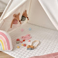 Load image into Gallery viewer, Tiny Land® Teepee Tent for Kids with Mat – Indoor Play Tent with Floor Mat
